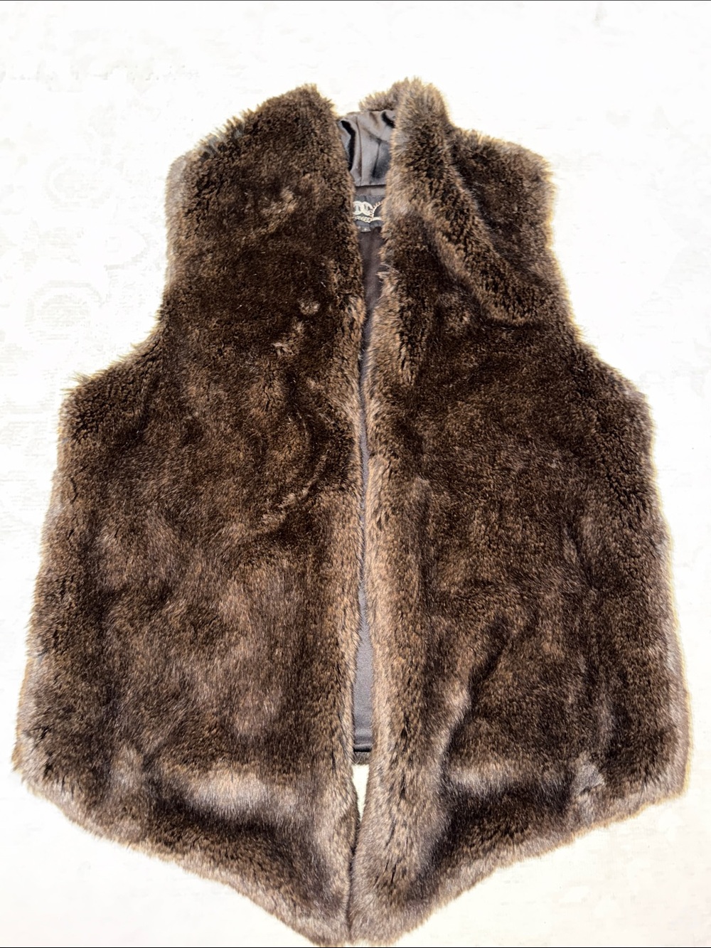 Tart Collections Brown Faux Fur Vest for women